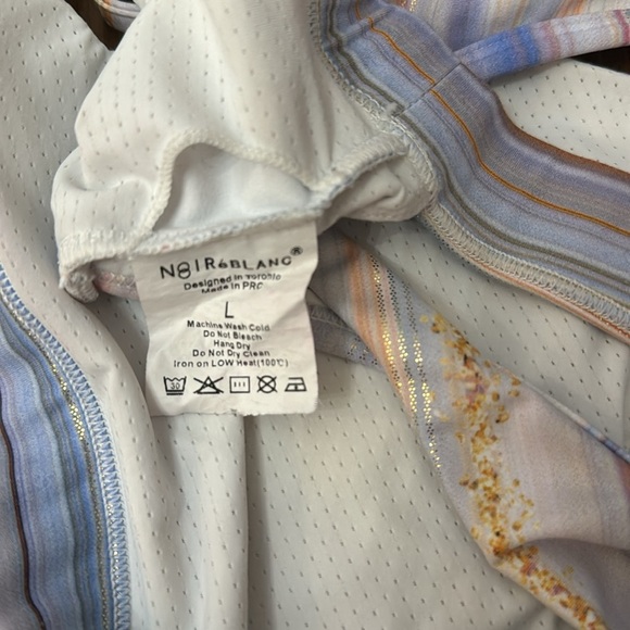 Noire Blanc Sports Bra and Leggings Set Large - Picture 6 of 11